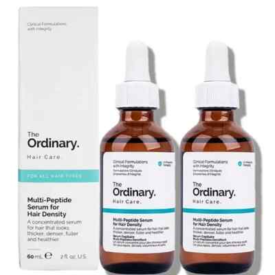 The Ordinary Hair Care Multi-Peptide Density Serum 60 ML Lot of 2 Bottles