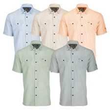 Drake Waterfowl Traveler's Minigrid Short Sleeve Shirt