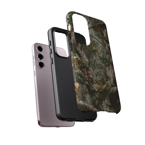 Pour iPhone | Samsung Galaxy | Coque téléphone Pixel - Feuilles de chêne mousse chasse camouflage - Photo 180 sur 255