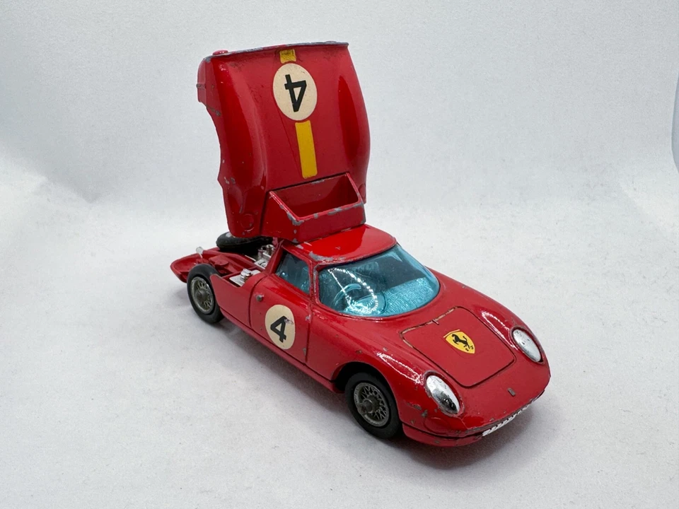 CORGI TOYS # 314 FERRARI BERLINETTA 250 LE MANS COCHE DE CARRERAS DIECAST 1965 EN MUY BUENA CONDICIÓN Foto 4 de 4