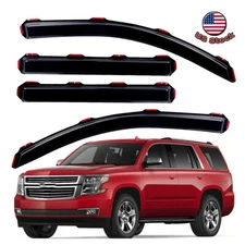 For 15-20 Chevy Tahoe & GMC Yukon In-Channel Rain Guard Window Visors Vent Shade
