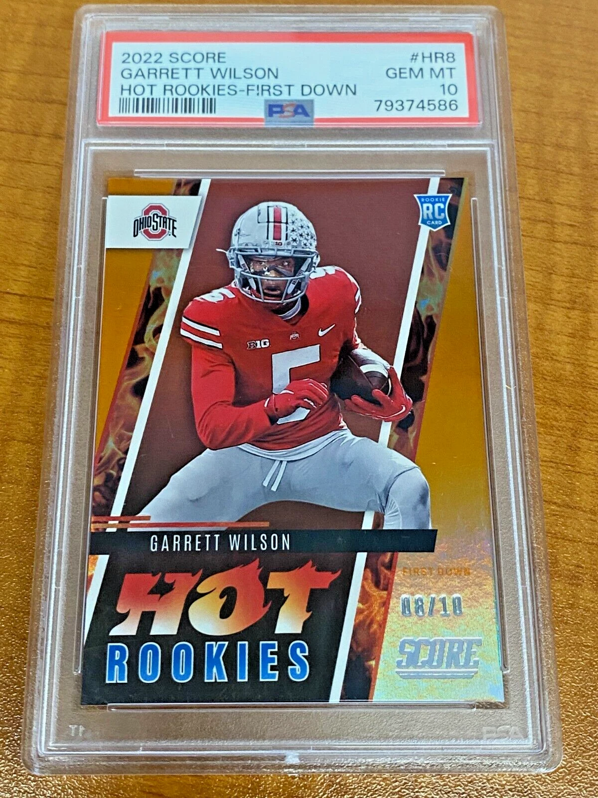 Garrett Wilson Panini Score Hot Rookies #HR8 First Down