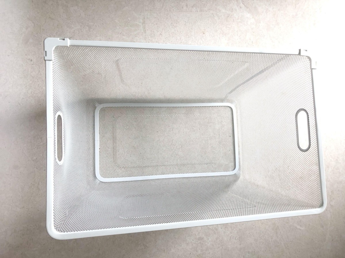 Discontinued* IKEA ALGOT Mesh Metal Basket - White (1 per