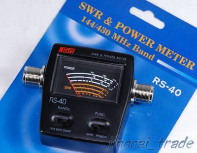 Original! NISSEI RS-40 SWR & Power Meter 140-150Mhz 430-450Mhz 0-200W For Radio