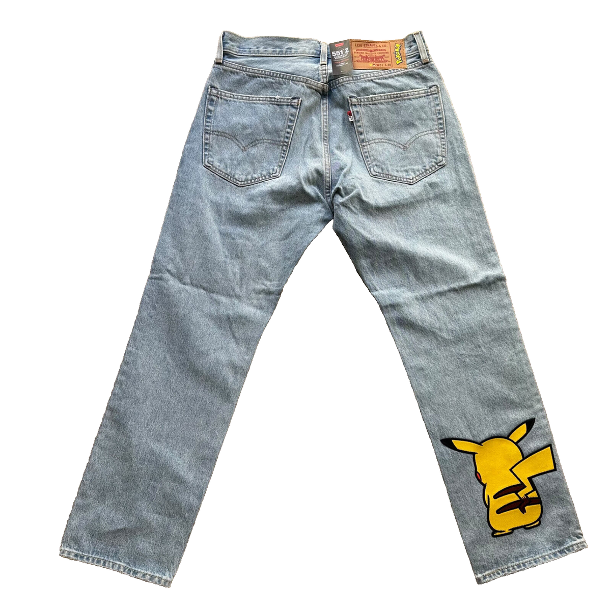 Levi's X Pokemon Jeans Pikachu 551z Authentic Straight 31 X 30 LT