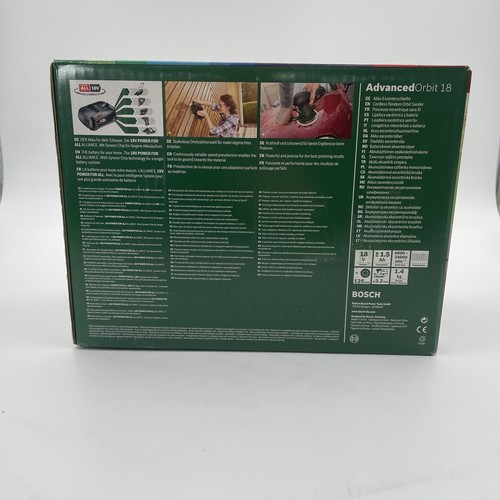 Bosch Levigatrice eccentrica a batteria AdvancedOrbit 18 (senza batteria, piastra abrasiva Ø 125 mm) - Foto 2 di 3