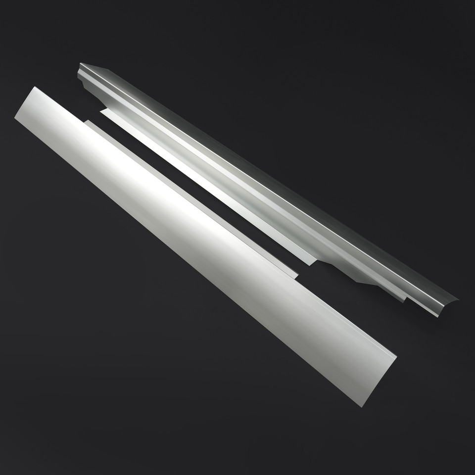 Left & Right Side Slip-On Rocker Panel For Chevy GMC Express Savana Van ...