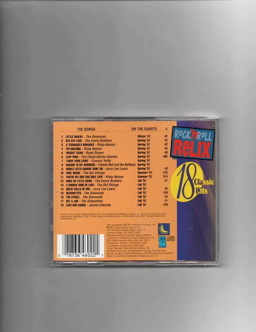 ROCK N ROLL RELIX 1957-CD 78736460221| eBay