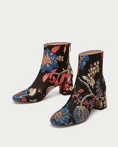 embroidered booties