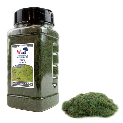 Static Grass Flock 500ml / 1000ml - Choose Your Length Model Railroad WWScenics - Picture 35 of 58