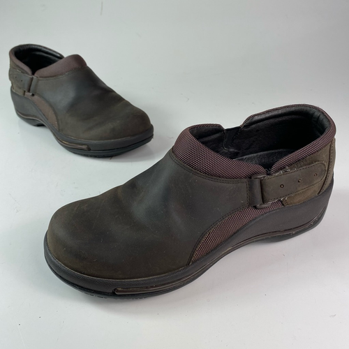 brown nursing clogs