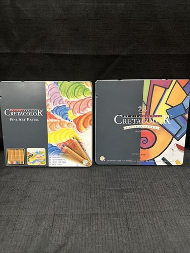 Cretacolor Fine Art Pastel Pencil 24 Set Artisit Chalk BF Hirm + Coloring Books - Picture 13 of 24