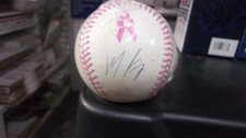 Maikel Franco Phillies/Royals Signed Breast Cancer MLB Baseball COA  