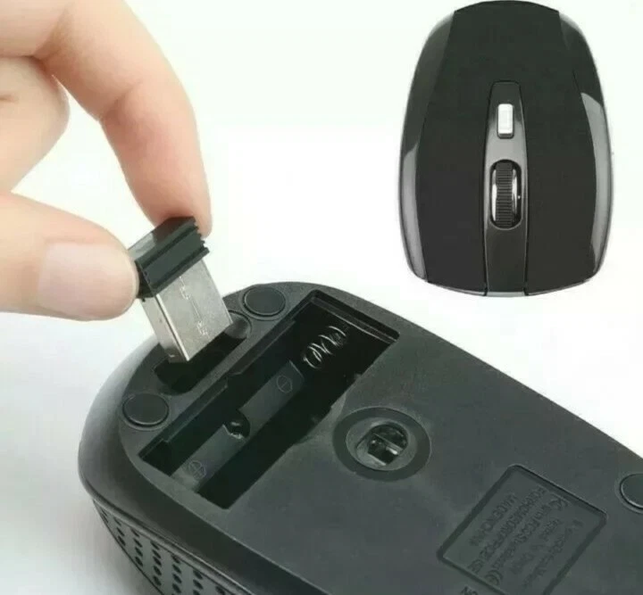 2 PACK Wireless  Mouse Bluetooth 2.4GHz Wireless PC Optical Mouse for Laptop PC# - Image 3 of 4