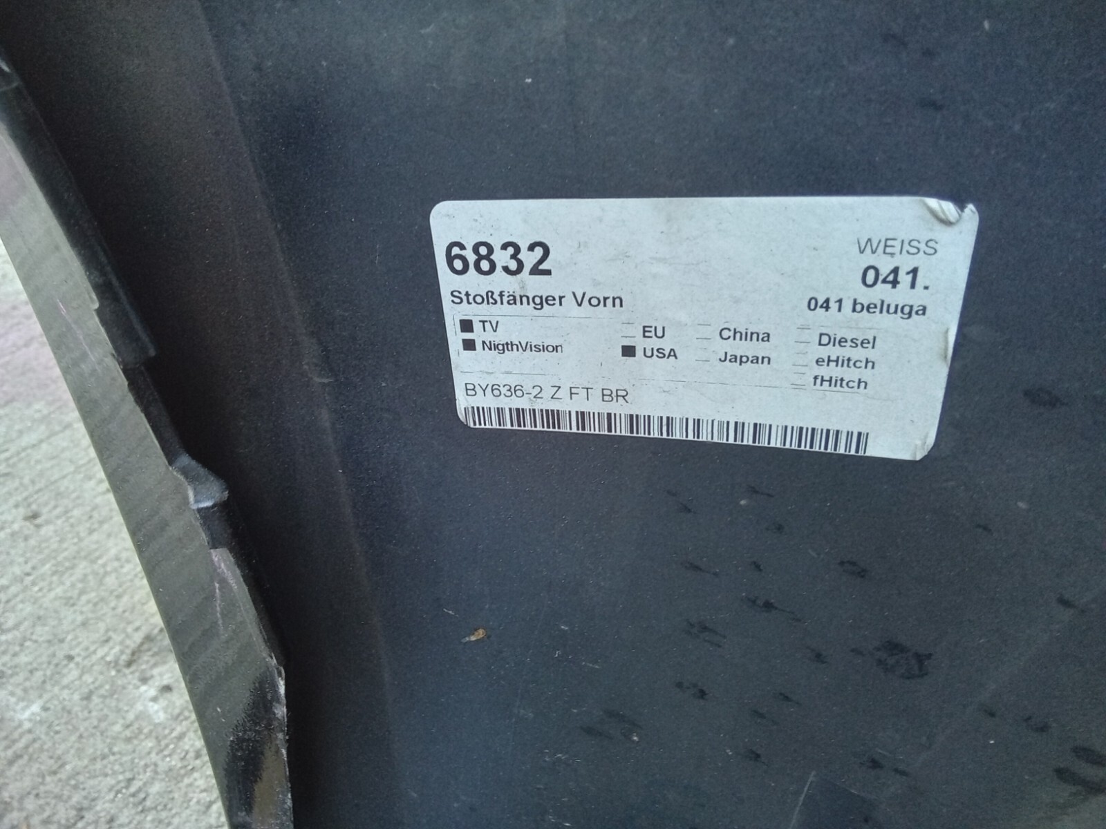 2021-2022 Bentley Bentayga Gen 2 BY636-2 Front Bumper Cover 36A807103 OEM (W2)