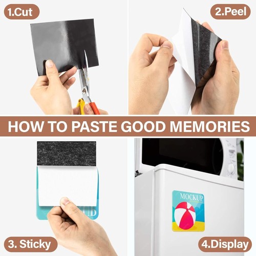 Magnetic Adhesive Sheets - Sukh Self-Adhesive Magnetic Paper, Magnet Sheet, Magn - Bild 5 von 6