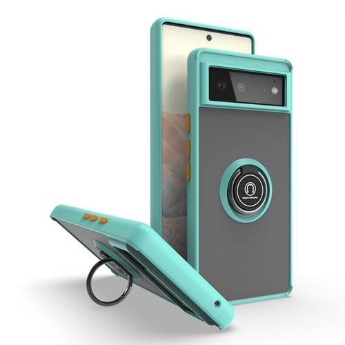 For Google Pixel 6 Slim Matte Back Ring Stand Case Cover+Screen Protector - Picture 6 of 27