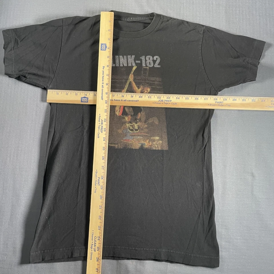 Camisa De Colección Blink 182 Para Hombres Mediana Negra 2001 Gira Concierto Banda Skate Punk 00s Foto 4 de 4