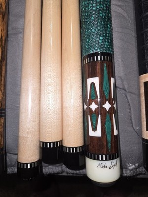 A Very nice Custom MIKE Sigel Pool Cue Valued At $4000 Or Better. Today $1500