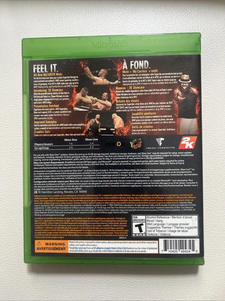 WWE 2K15 (Microsoft Xbox One, 2014) - Image 2 of 3