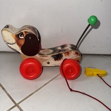 Fisher Price LITTLE SNOOPY #693 Pull Toy Vintage 1965 Made in USA