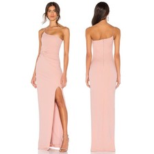 Nookie Lust Gown Maxi One Shoulder Jersey Bridesmaid Prom Formal Gala Party XS