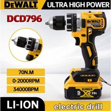 DeWalt DCD796 13mm Brushless Drill Screwdriver Lithium 20V Battery and 1 Charger