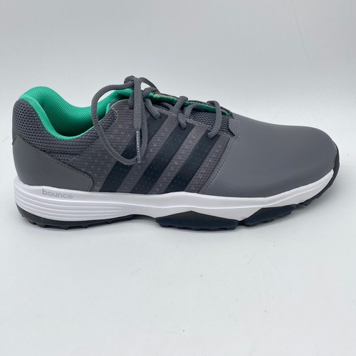 NEW Adidas Tour 360 Bounce Traxion Spikeless Men's Size 10 Golf Shoes Gray 7131 - Picture 9 of 11
