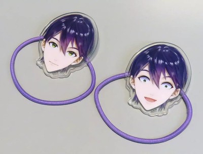 ANYCOLOR Kenmochi Toya Face Hair Ties 2pcs Virtual YouTuber Nijisanji