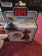 Star Wars Vintage Collection Tusken Warrior & Massiff Book Of Boba Fett