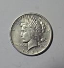 1921 Peace Silver Dollar! High Relief! VF-AU!