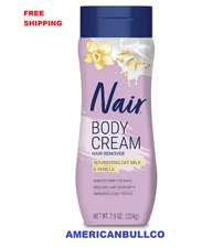 Nair Body Cream Hair Remover, Oat Milk & Vanilla, Body  Women, 7.9 oz