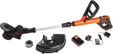 BLACK+DECKER 20V MAX Cordless String Trimmer and Edger with Spool, Battery and C