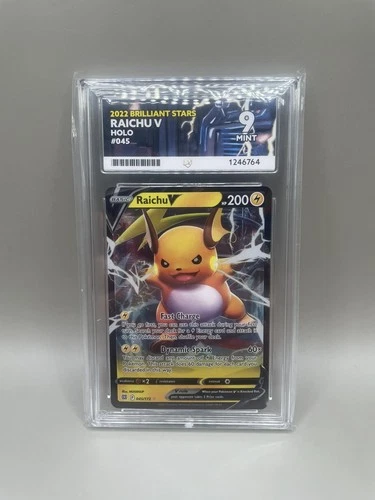 2022 BRILLIANT STARS RAICHU V HOLO #045 ACE 9