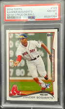 2014 topps XANDER BOGAERTS NO SPARKLE ON BALL NM-MT PSA 8