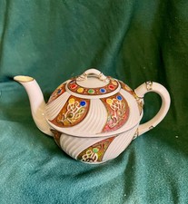 Vintage Belleek Celtic Low Pattern Teapot - Third Black Mark (1926-1946)