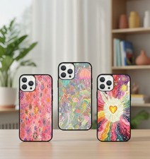 Pink Phone Case Cover for iPhone 17 16 15 14 13 12 11 XR Samsung S20 S25U