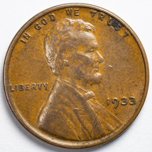1933-P Lincoln Wheat Penny Cent Extremely Fine (XF)