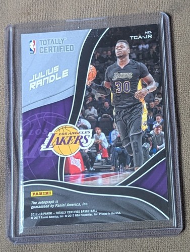 2017-18 Panini Totally Certified Auto /50 Julius Randle #TCA-JR Auto - Picture 2 of 2