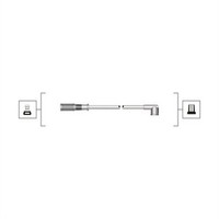 Magneti Marelli 941319170098 ZüNdung Kabel Kit FüR Fiat, Ford, Lancia
