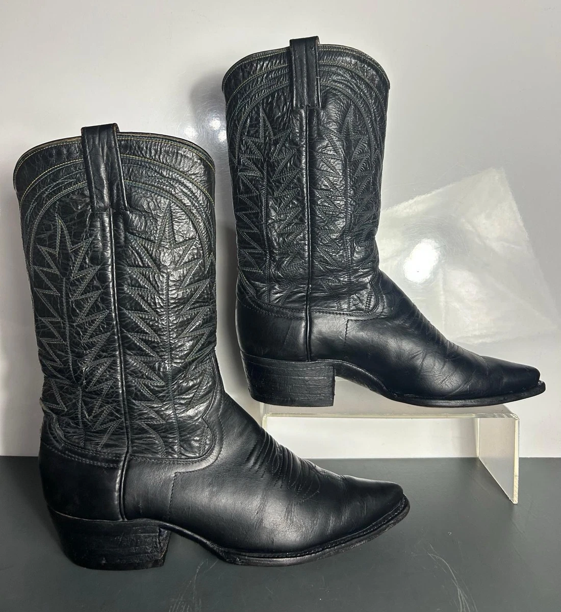 CHANEL Bottes à paillettes neuves dans une boîte avec étiquettes Cuir