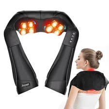 Joyset Shiatsu Neck and Back Massager with Heat,Electric Shoulder Massager fo...