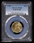 1990 $10 1/4 oz American Gold Eagle PCGS MS 68