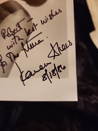 1986 KAREN AKERS SIGNED PURPLE ROSE OF CAIRO JACQUES BREL CABARET WOODY ALLEN NY - Picture 7 of 8