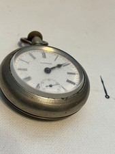 WALTHAM POCKET WATCH 16469622 Silver Rode 17 Jewels Minute Hand Loose VINTAGE