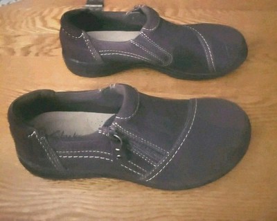 Clarks Collection Carleigh Ray Leather  Slip On, Women's, Brown Sz 7 M