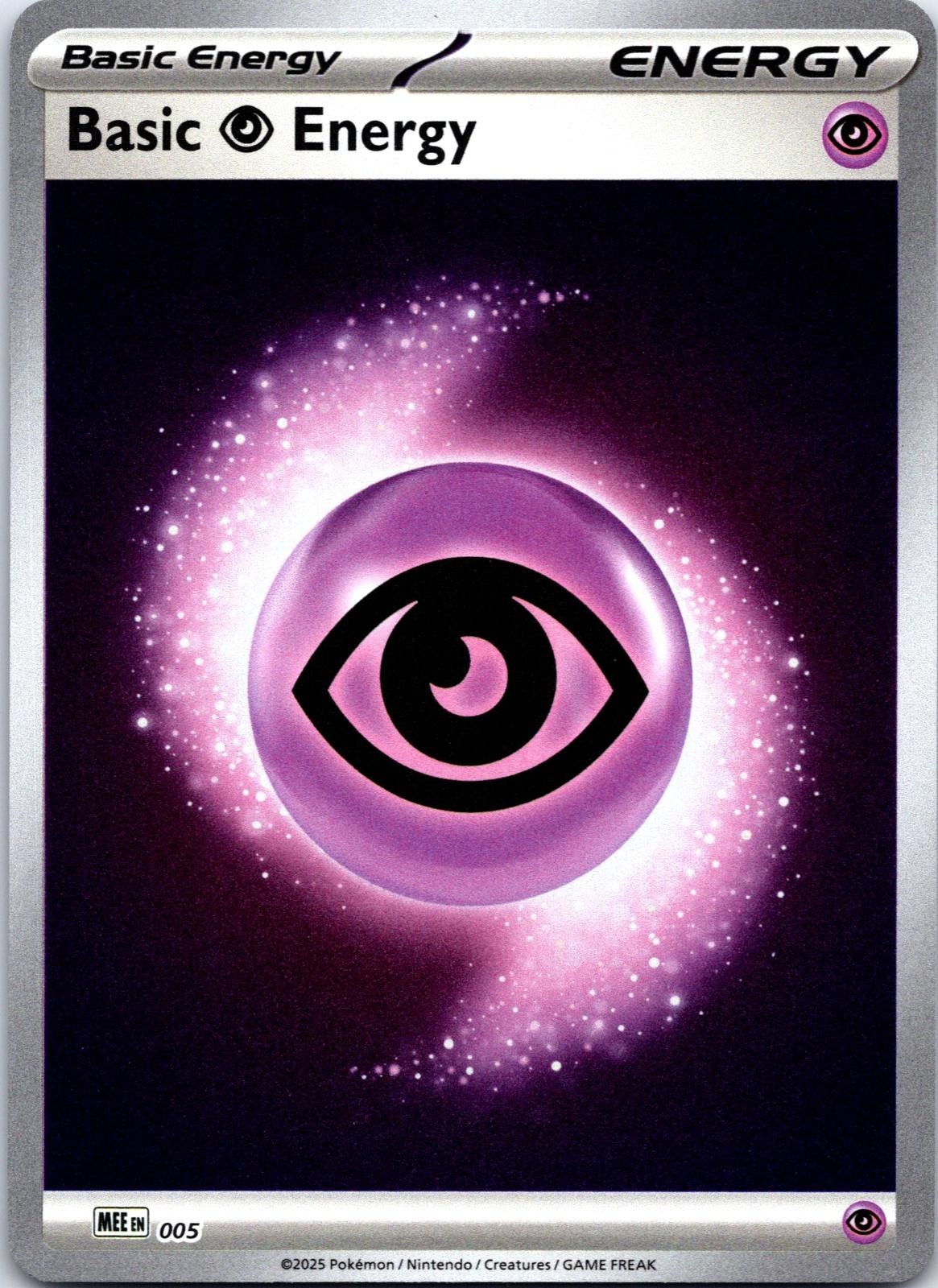 Basic Psychic Energy - 005 5 Mega Evolution Energies Pokemon Reverse Holo NM