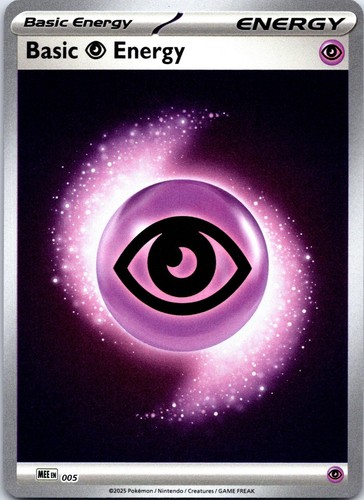 Basic Psychic Energy - 005 5 Mega Evolution Energies Pokemon Reverse Holo NM