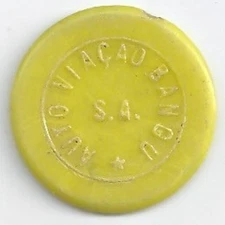 Auto Viacao Bangu S.A.-Rio de Janeiro, Brazil Transit Token  [B20]