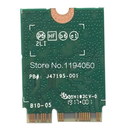 FüR 9461NGW WiFi-Karte AC 9461 2,4G/5G Dual Band 802.11AC M2 Key E CNVI Bl9310 - Bild 6 von 7